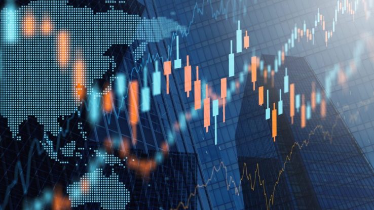 Stock,Market,And,Business,Activity,In,Asia.,Corporate,Value,And